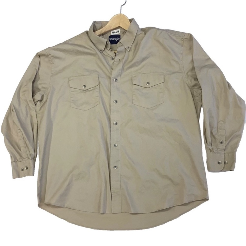 Men’s Wrangler Long Sleeve button-up Size XXL